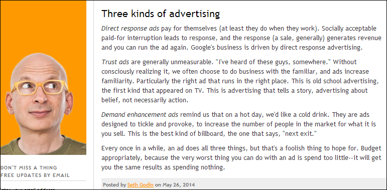 3 kinds of advertising