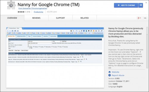 Digital Marketing This Week - Productivity - Nanny for Google Chrome